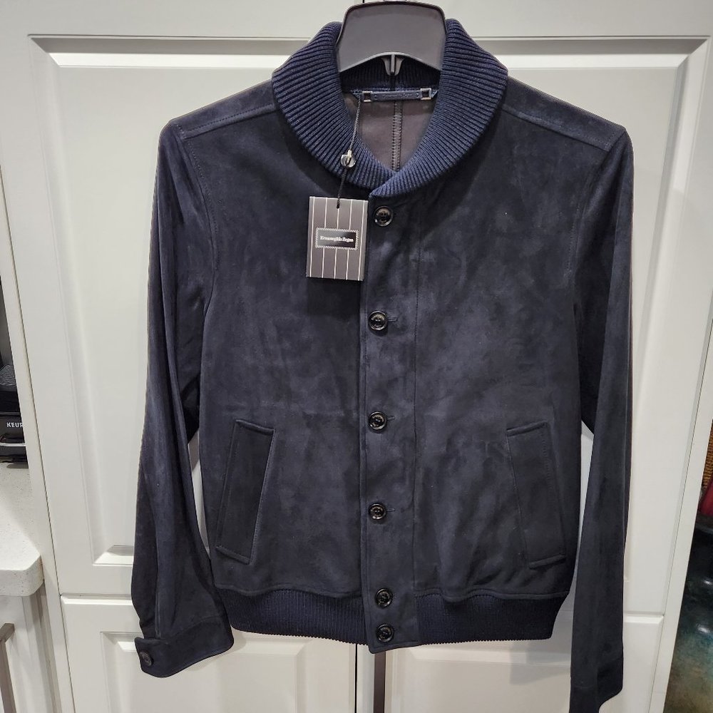 ERMENEGILDO ZEGNA Lambskin Bomber Blouson